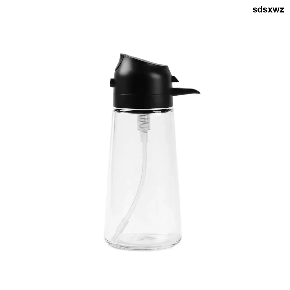 2-in-1 Olive Oil Dispenser & Sprayer Bottle (470ml) - Black - Kitchen Tools & Gadgets
