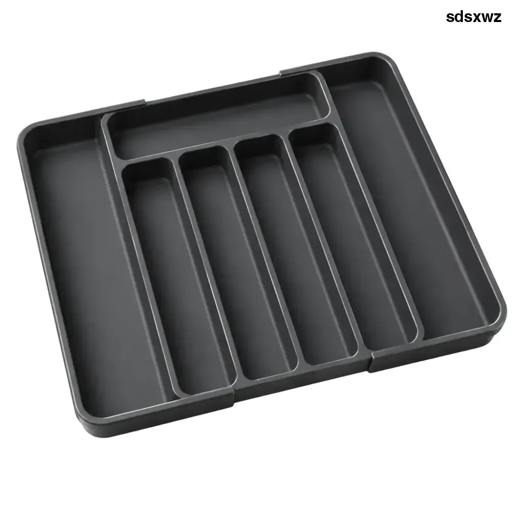 Adjustable Expandable Drawer Organizer - Black - Kitchen Organization