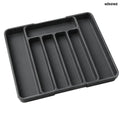 Adjustable Expandable Drawer Organizer - Black - Kitchen Organization