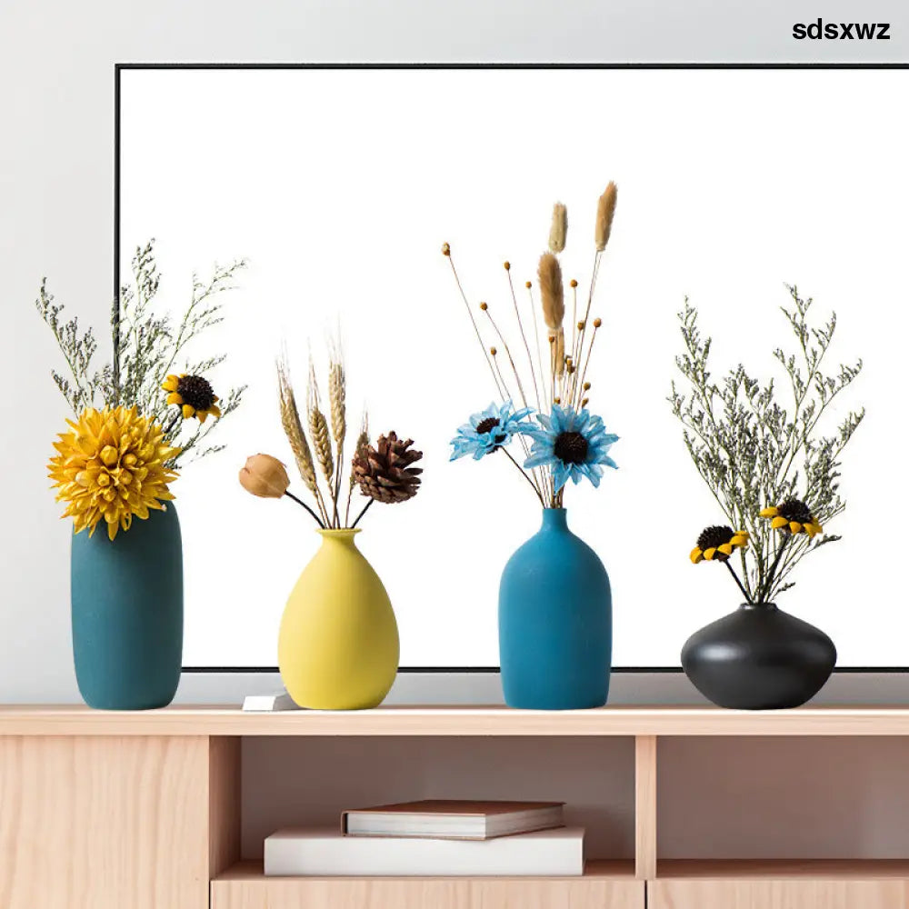 Creative Ceramic Vases For Living Room Decoration Accessories - Home Essentials