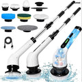 Electric Cleaning Brush with Multiple Brush Heads – Handheld Household Scrubber - Standard / White - Electric Cleaning