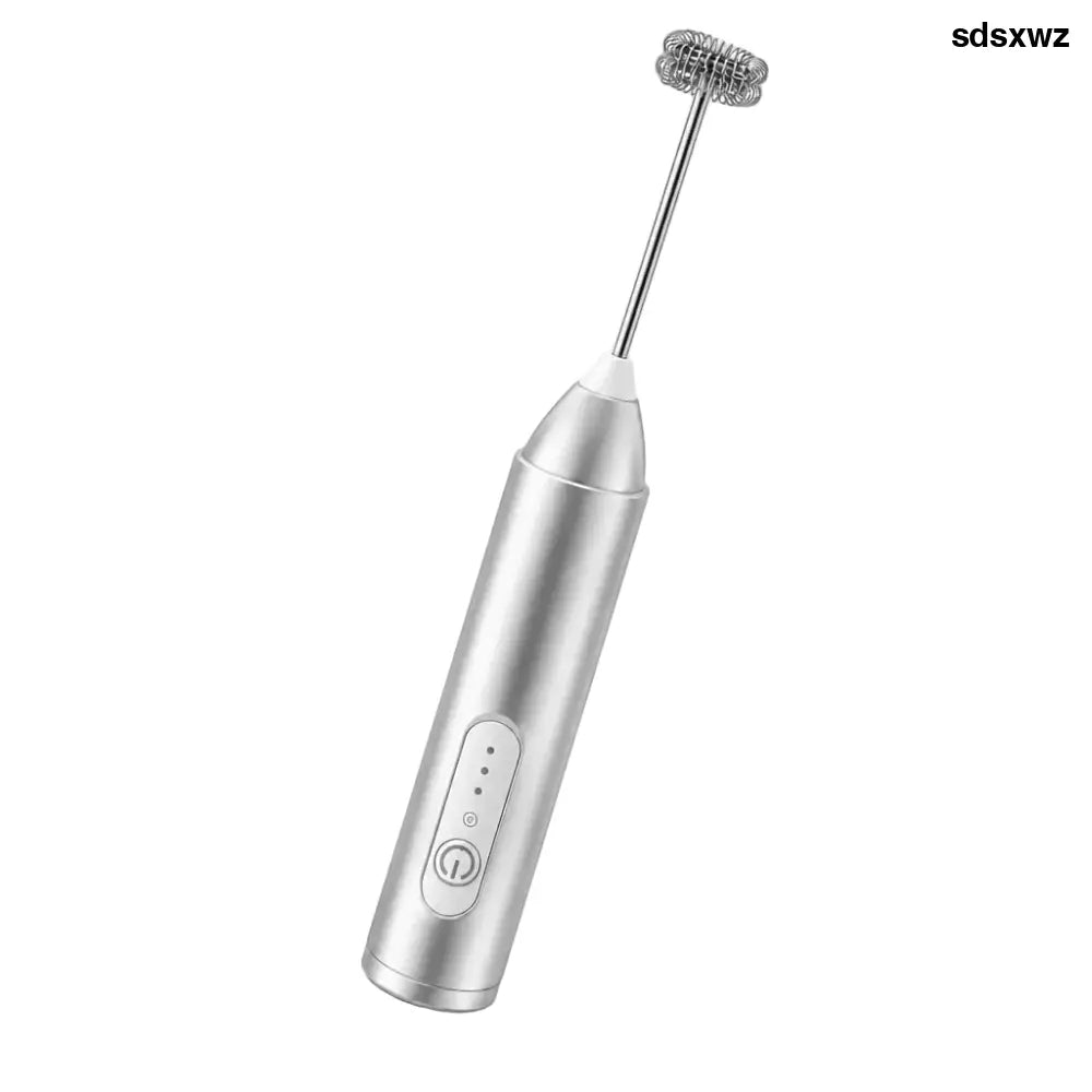 Electric Milk Frother & Foam Whisk for Coffee - White - Kitchen Tools & Gadgets