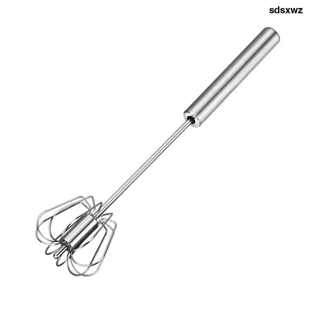 Self-Turning Stainless Steel Hand Whisk - 3 Pieces - Kitchen Tools & Gadgets